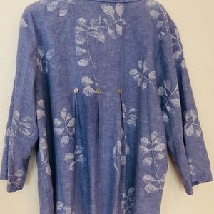 HABITAT BLUE & WHITE SHIRT/JACKET